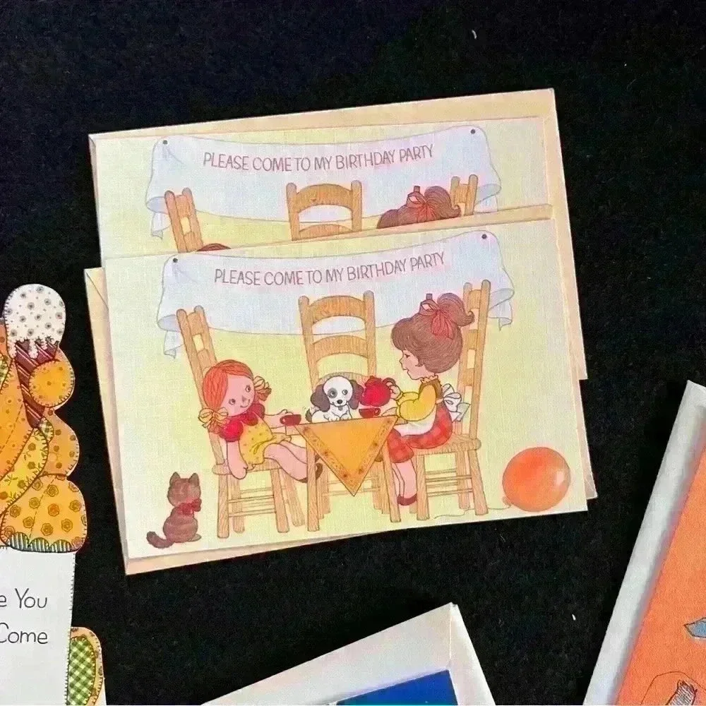 Vintage 70s/80s- Birthday Party Invitations Bundle- 4 designs - Picture 5 of 15